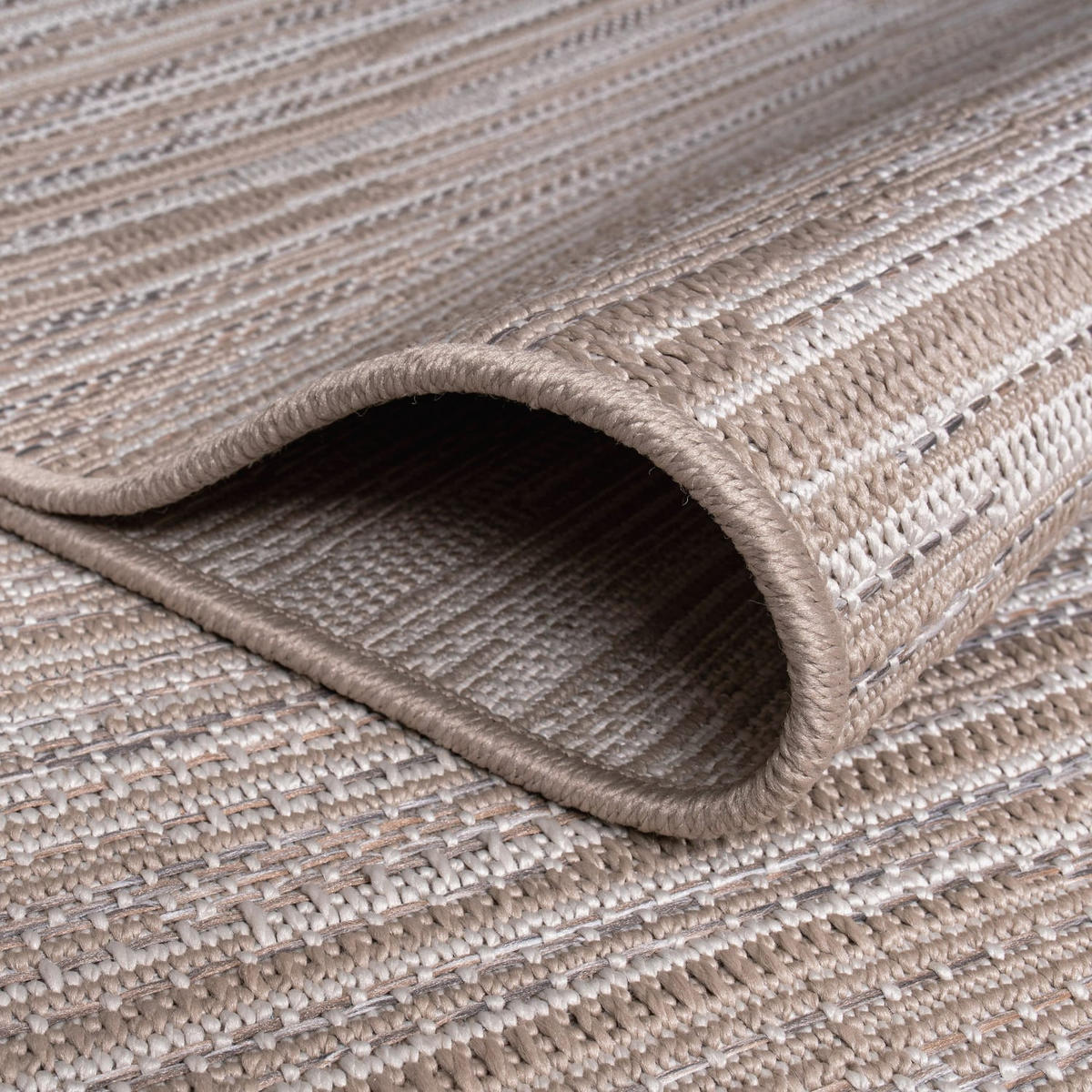 OUTDOORTEPPICH 120/120 cm Vermont 193 - Beige, Kunststoff (120/120cm) - Paco Home