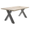 ESSTISCH ausziehbar Eike 3 140 x 90 x 75 Esszimmertisch Graphit/Sandeiche - Naturfarben, Holz (140/90/75cm) - 58aufmkessel