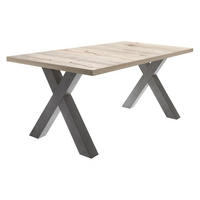 ESSTISCH ausziehbar Eike 3 160 x 90 x 75 Esszimmertisch Graphit/Sandeiche - Naturfarben, Holz (160/90/75cm) - 58aufmkessel