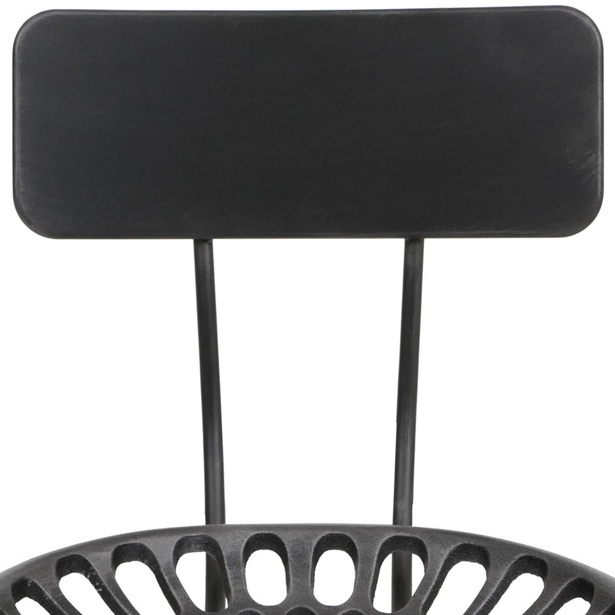 BARHOCKER Schwarz, Silber - Silberfarben/Schwarz, Metall (44/89/36cm) - MCW
