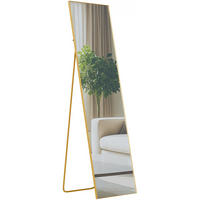 STANDSPIEGEL eckig 40/3/140 cm Glas Gold Glanz - Goldfarben, Glas (40/140/3cm) - CLP