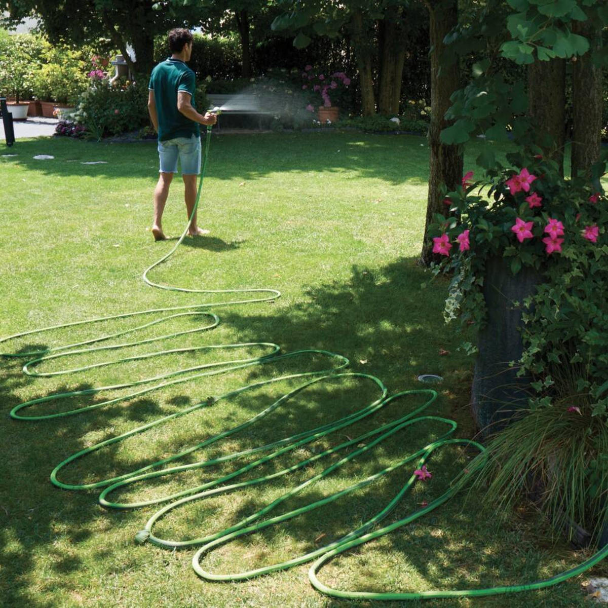GARTENSCHLAUCH Ribimex - Grün, Kunststoff (25cm)