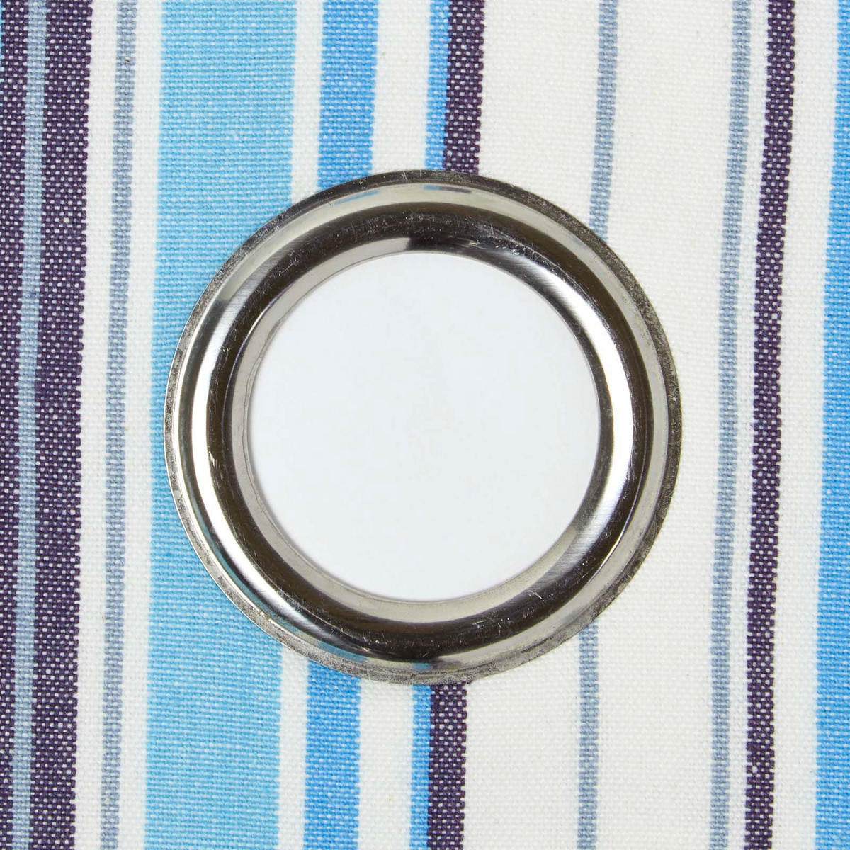 ÖSENVORHANG New England blickdicht 2er-Set, 117/137 cm - Blau, Textil (117/137cm) - Homescapes