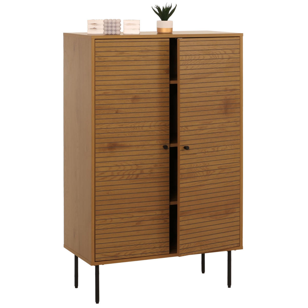 HIGHBOARD Braun - Braun, Holz (80/130/40cm) - MCW