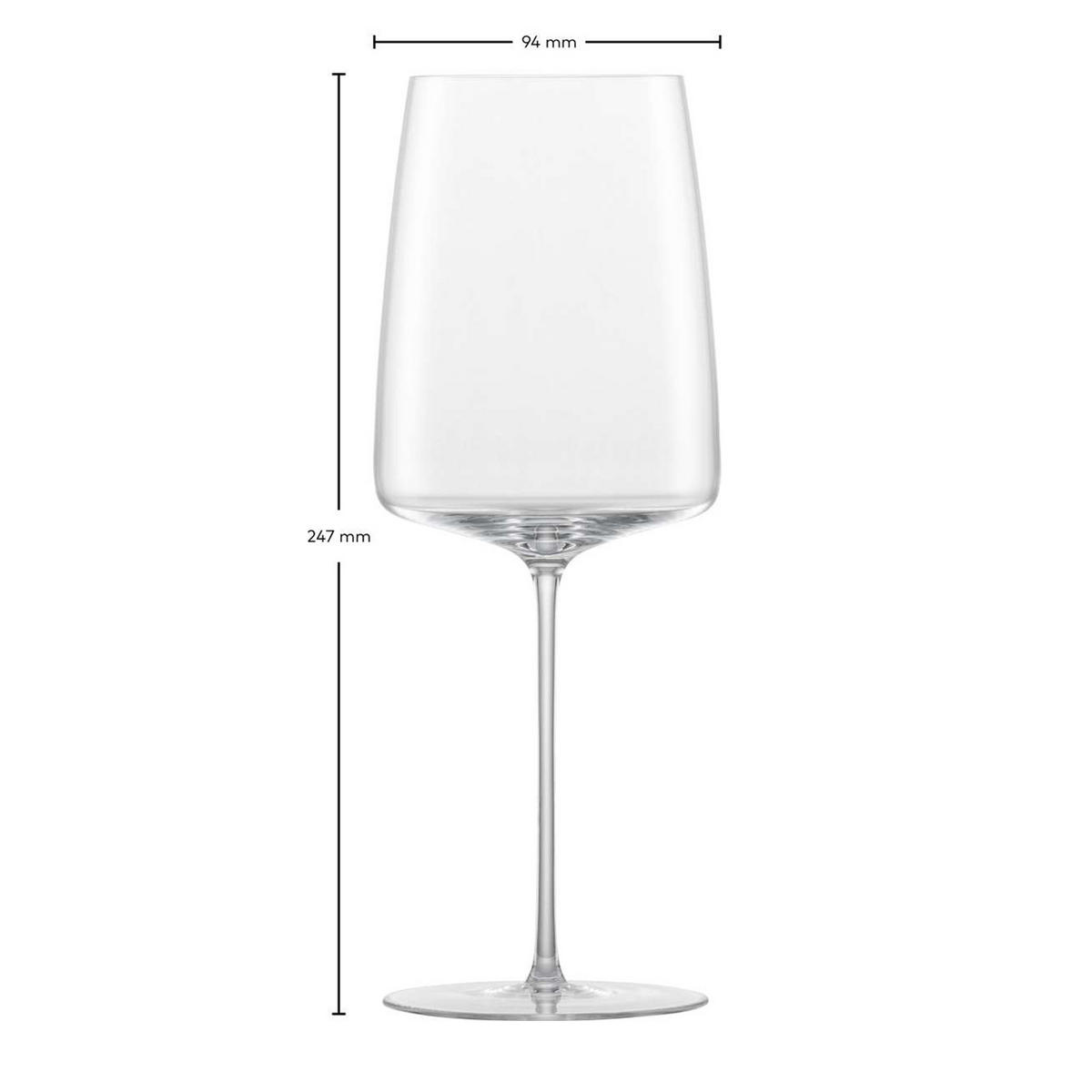 WEISSWEINGLÄSER Simplify transparent 689 ml 2er Set - Transparent, Glas (0.689L) - Zwiesel Glas