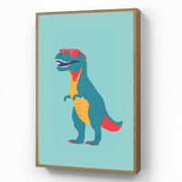 DOBÍJECÍ NOČNÍ LAMPIČKA Dinosaurus - Modrá - Sluneční brýle 70x100 cm - světle modrá, kompozitní dřevo (8/70/100cm) - OnlyWow