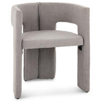 ESSZIMMERSTUHL EVIE grau - Grau, Textil (63/71/55cm) - IDIMEX