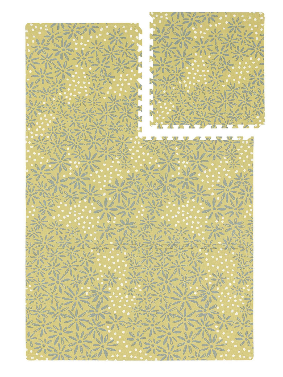 SPIELMATTE Daisy Grün 120x180 cm - Grün, Textil (120/180cm) - Lytte