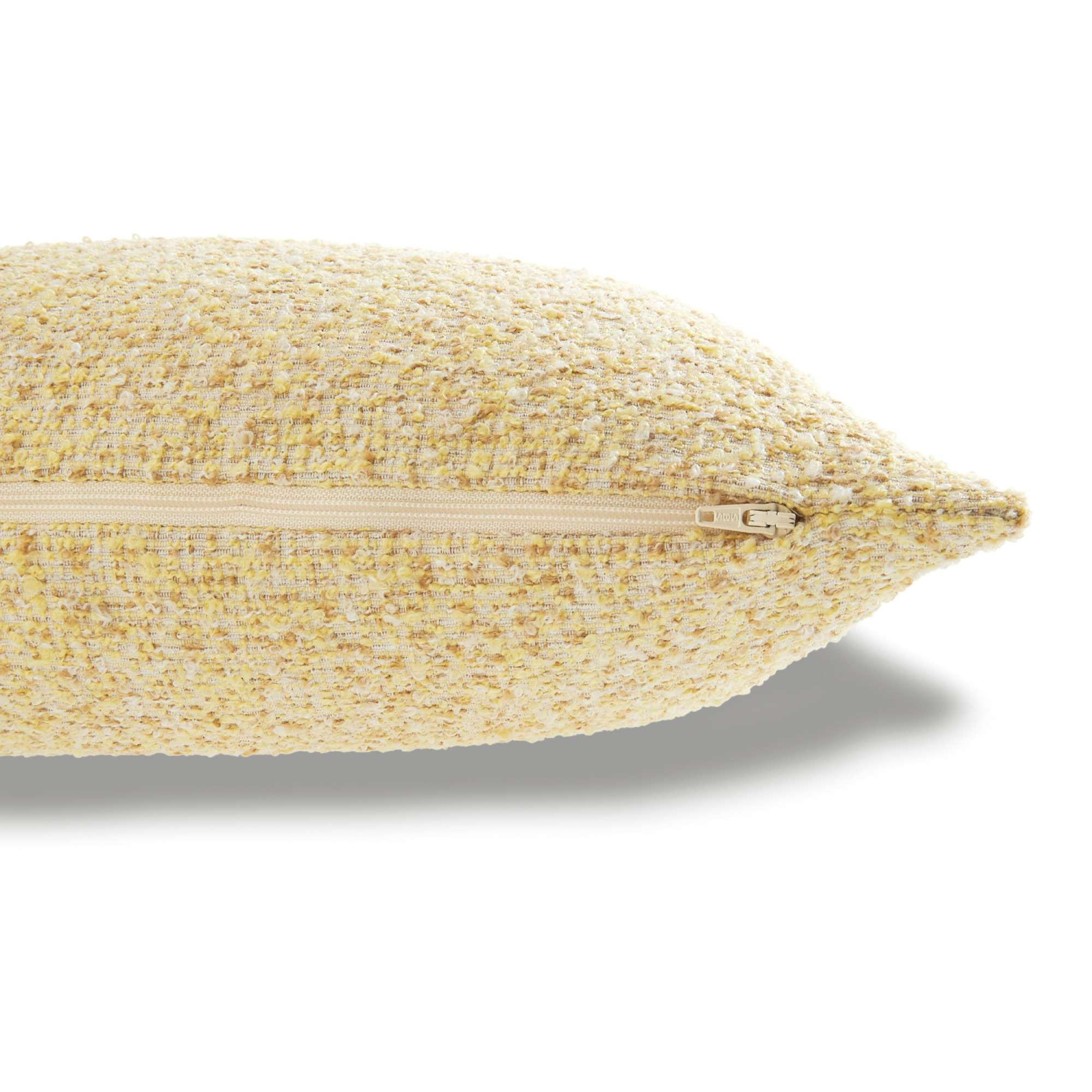 ZIERKISSENHÜLLE BOUCLÉ - Gelb, Textil (45/45cm) - Tom Tailor