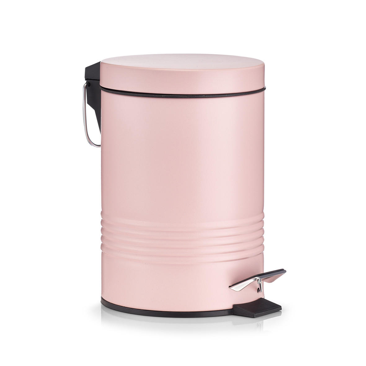 KOSMETIKEIMER - Rosé, Rillenoptik - 3 Liter - Rosa, Metall (16.5/24.5/16.5cm) - Zeller Present