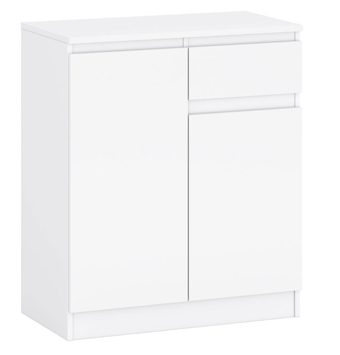 KOMMODE A2b weiß 72 / 37 / 85 cm - Weiß, Holz/Holzwerkstoff (72/85/37cm) - Feldmann-Wohnen