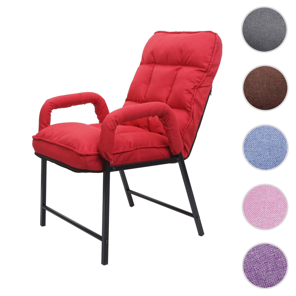 ESSZIMMERSTUHL Rot - Rot, Textil (57/96/111cm) - MCW