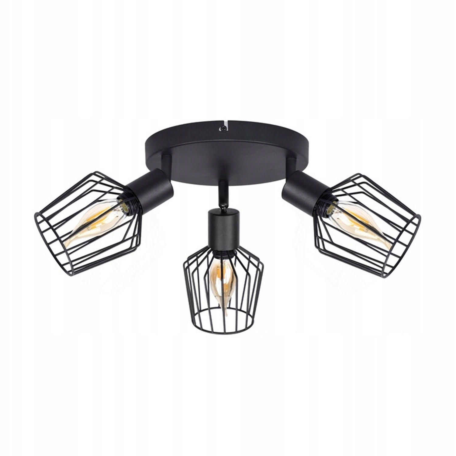 STRAHLER Stella 3-flammig 20/20/10 cm - Schwarz, Metall (20/20/10cm) - Nettlife