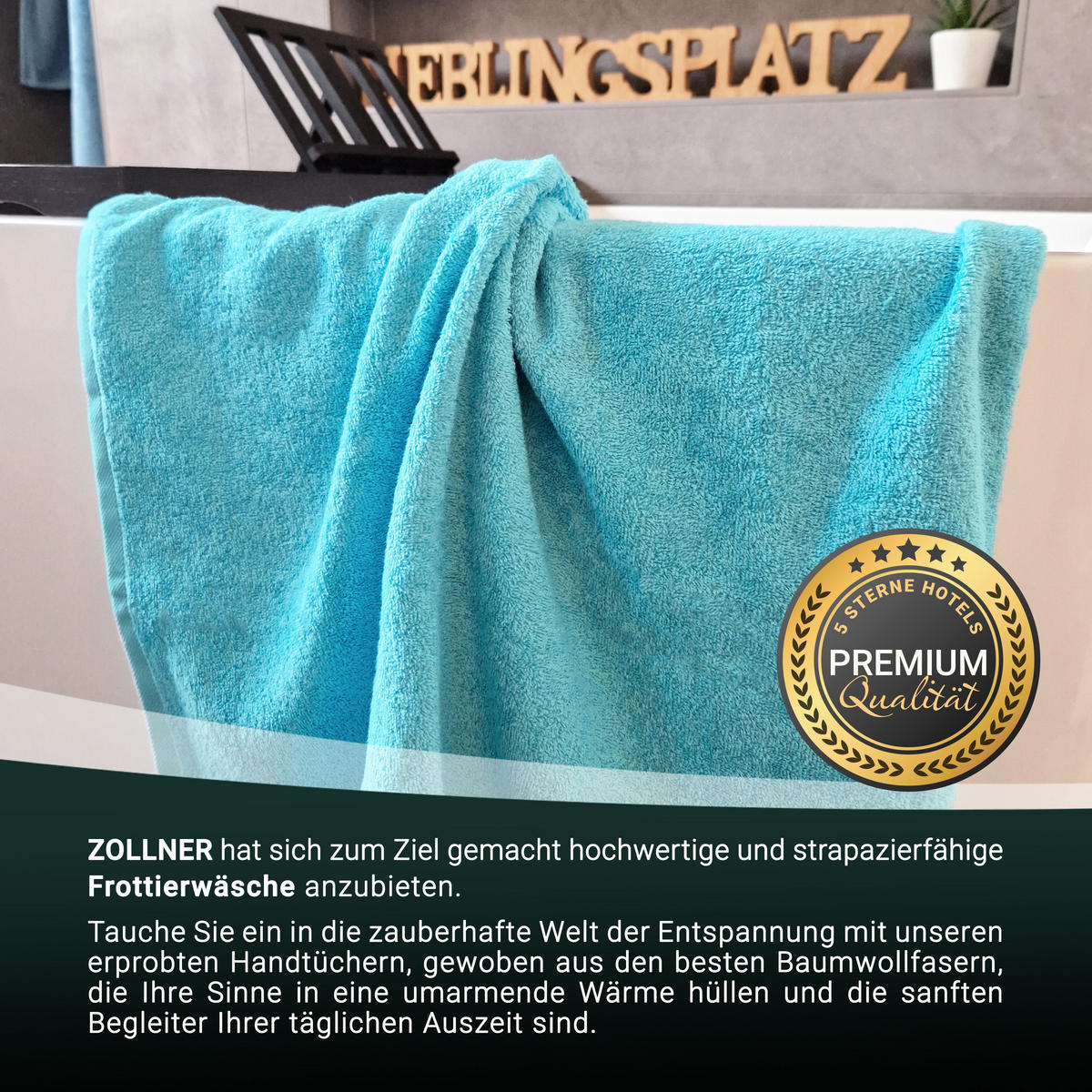 BADETUCH, 2er-Set, 100x150 cm, 100% Baumwolle, Blau - Blau, Textil (100/150cm) - Zollner