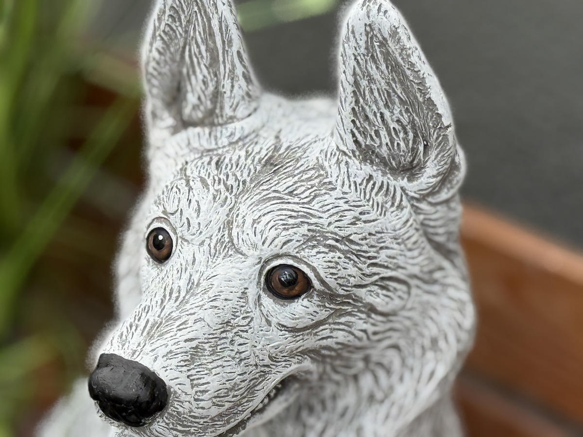 STEINFIGUR Schäferhund gross - Grau, Stein (20/39/17cm) - stoneandstyle
