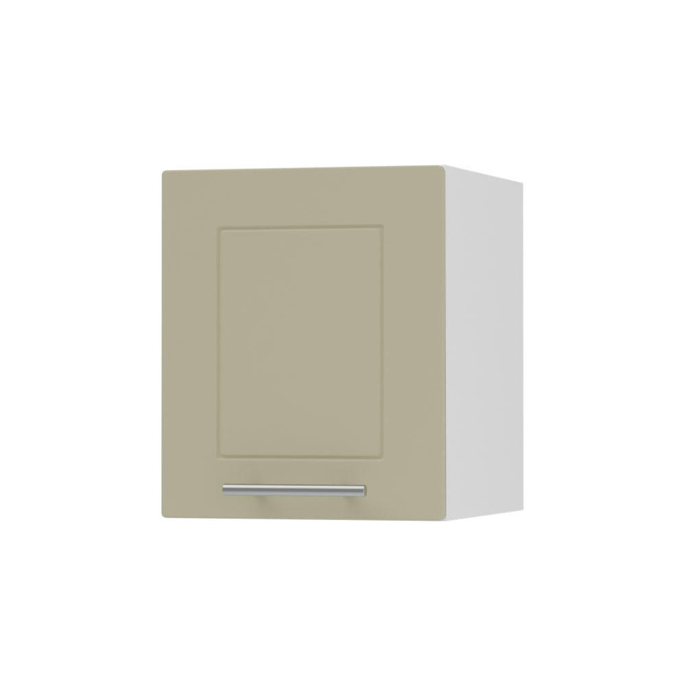 KLAPPHÄNGESCHRANK Kvantum W4B/30 Vanille Matt / Weiß Matt 30 / 32,5 / 36cm - Creme/Weiß, Holz/Holzwerkstoff (30/36/32.5cm) - Feldmann-Wohnen