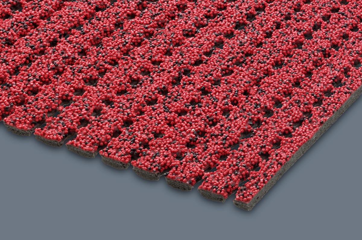 SICHERHEITSMATTE SafeStep PRO Rot 1,20 x 9,50 Meter - Rot, Kunststoff (120/950cm) - Melius Vivere