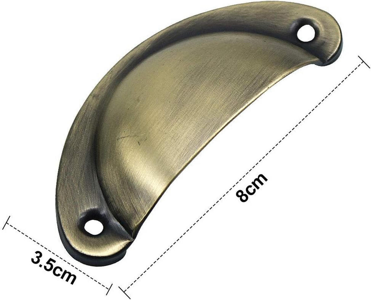 MÖBELGRIFF Schwarz 12er-Set 80x35 mm - Schwarz, Metall (3.5/2.5/8cm)