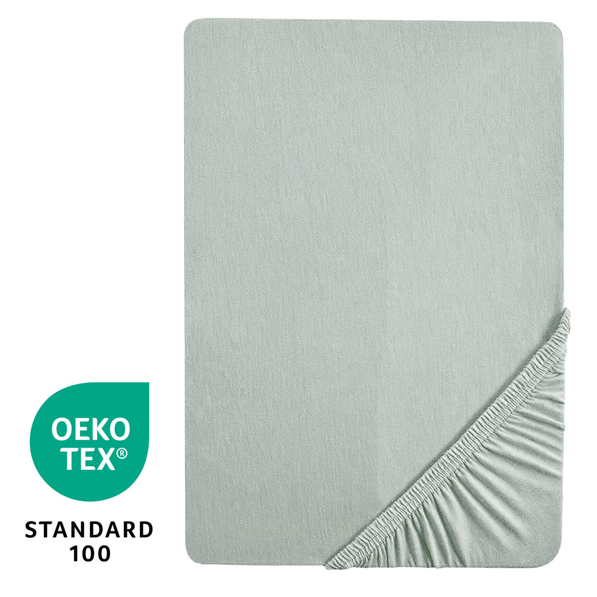 SPANNBETTLAKEN 45 x 90 cm & 40 x 90 cm - Hellgrün, Textil (45/90cm) - Roba