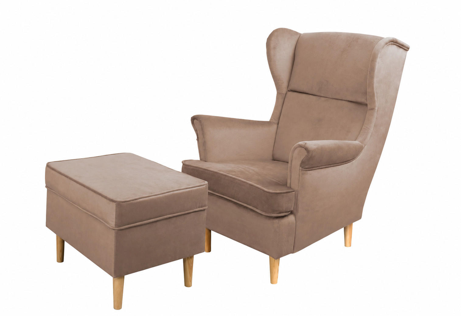 Margaret Hadas24 Ohrensessel Rosa 140x102x63 cm