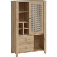 HIGHBOARD Cestino Jackson Hickory / Amadeus 92,5 / 42 / 150cm - Multicolor/Braun, Holz/Holzwerkstoff (93/150/42cm) - Feldmann-Wohnen