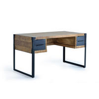 SCHREIBTISCH aus Mangoholz - Braun, Holz (135/70/76cm) - Giner y Colomer