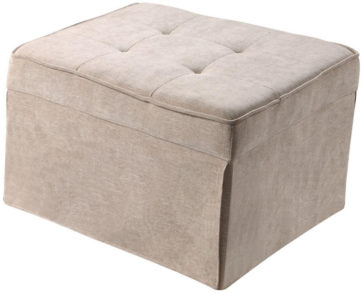 MULTIFUNKTIONSHOCKER Finn Creme 80/72/43 cm - Creme, Textil (80/43/72cm) - ATLANTIC home collection