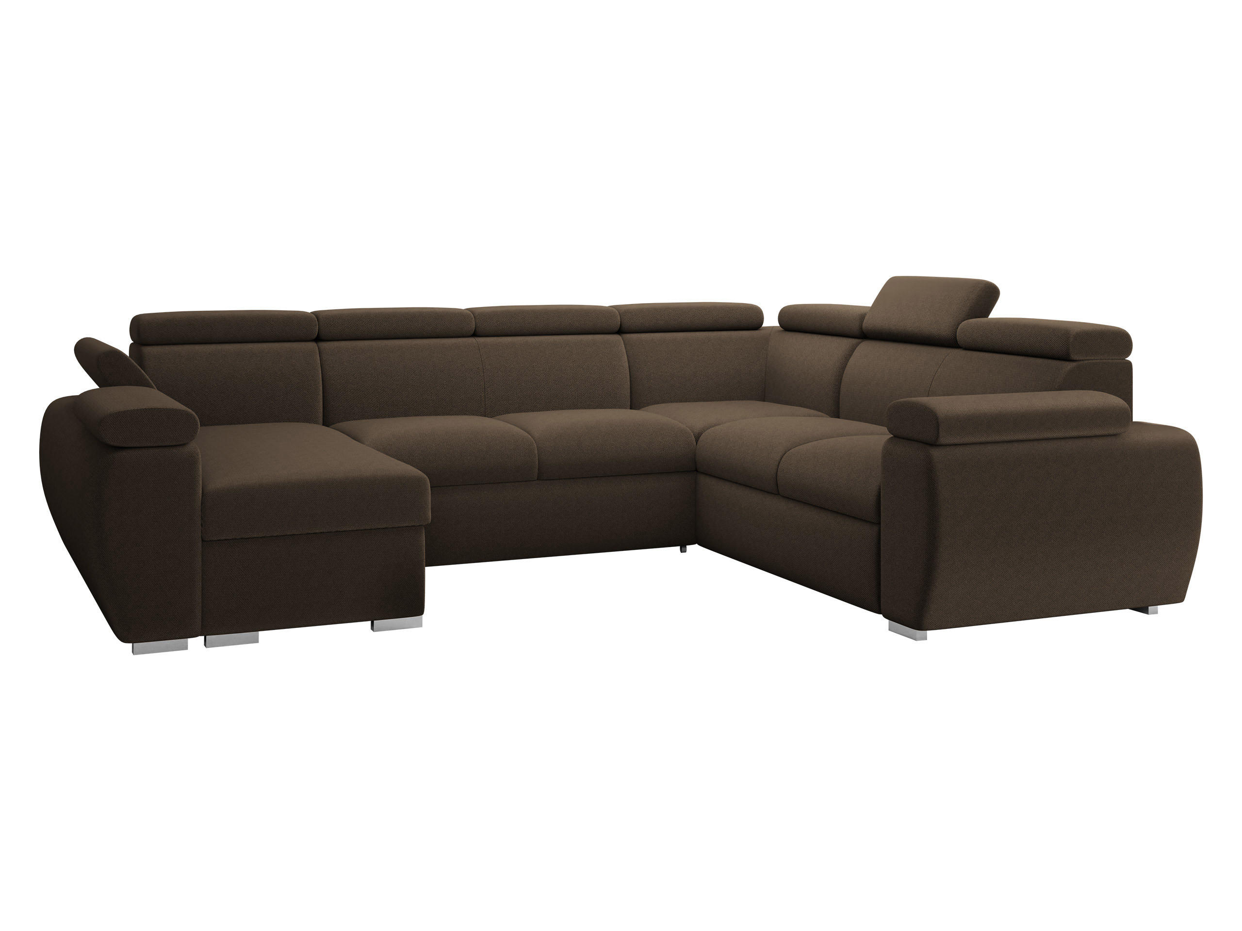 Mirjan24 Wohnlandschaft Braun 325x98x260 cm