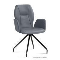 ARMLEHNSTUHL (4er-Set) Dionis 58x92x60 Schwarz/Grau - Schwarz/Grau, Kunststoff (60/92/58cm) - 58aufmkessel