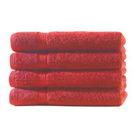 DUSCHTUCH 70x140 cm Frottier Handtücher im 4er Set aus 100% Baumwolle, Rot 500g/m2 - Rot, Textil (70/140cm) - Carpe Sonno