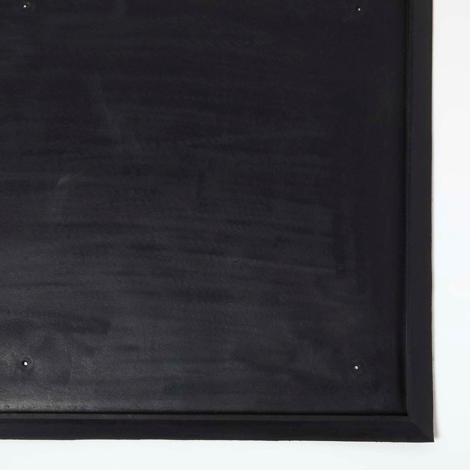 FUSSMATTEN-UNTERLAGE – Gummi, 50/81 cm - Schwarz, Naturmaterialien (50/81cm) - Homescapes
