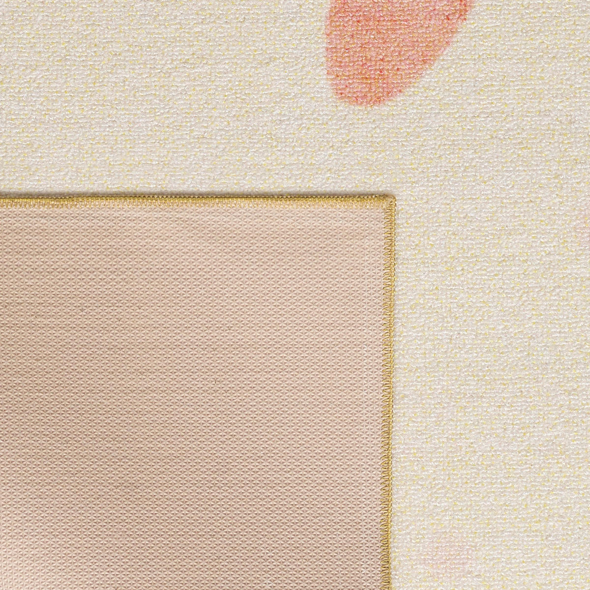TEPPICH Kinder Flachgewebe Sonnenblume-Motiv Polyamid rutschfest Kinderzimmer Creme Rechteckig 140x200 - Creme, Textil (140/200cm) - KADIMA DESIGN