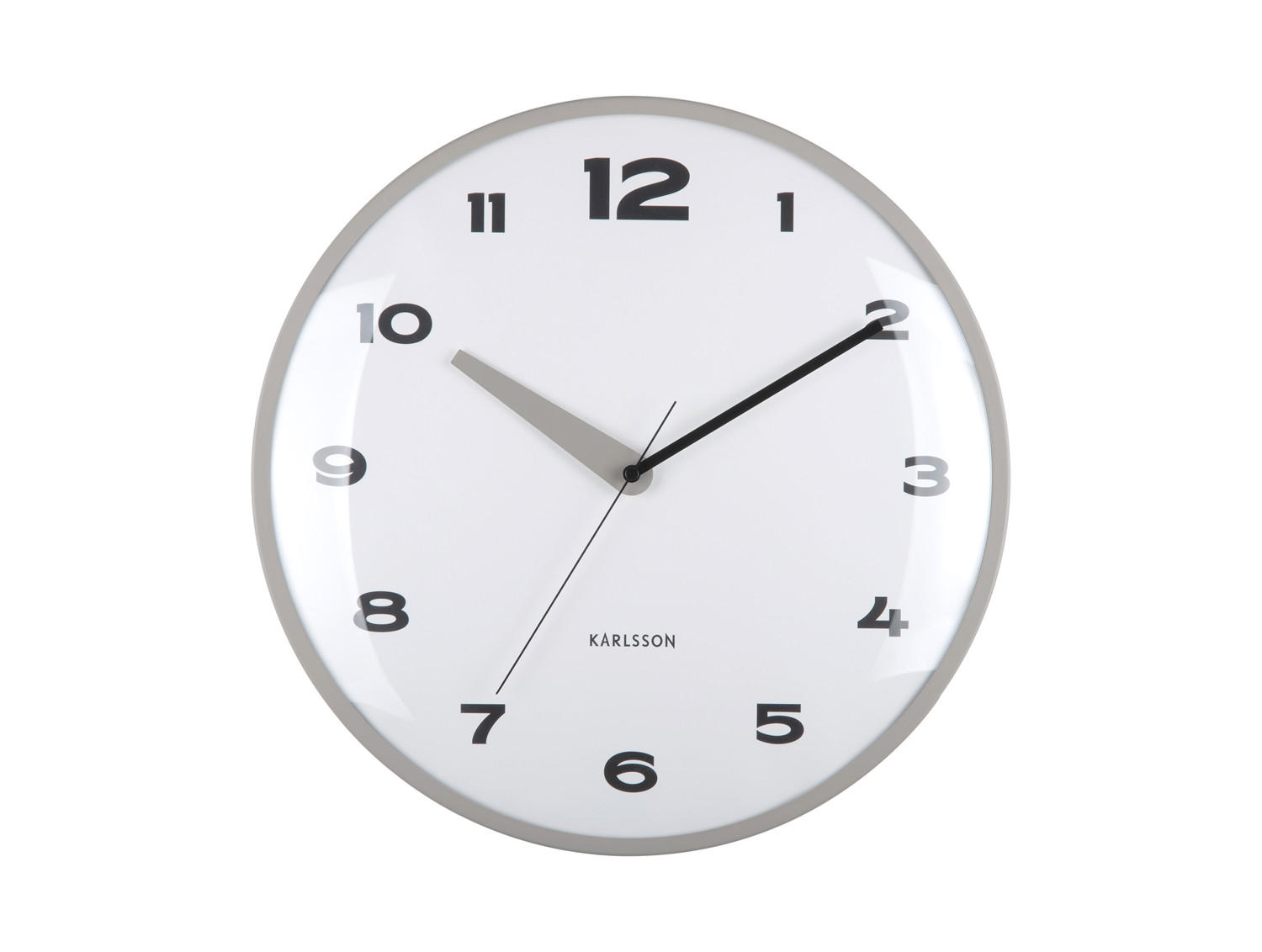 Karlsson Wanduhr Grau 40x1x40 cm