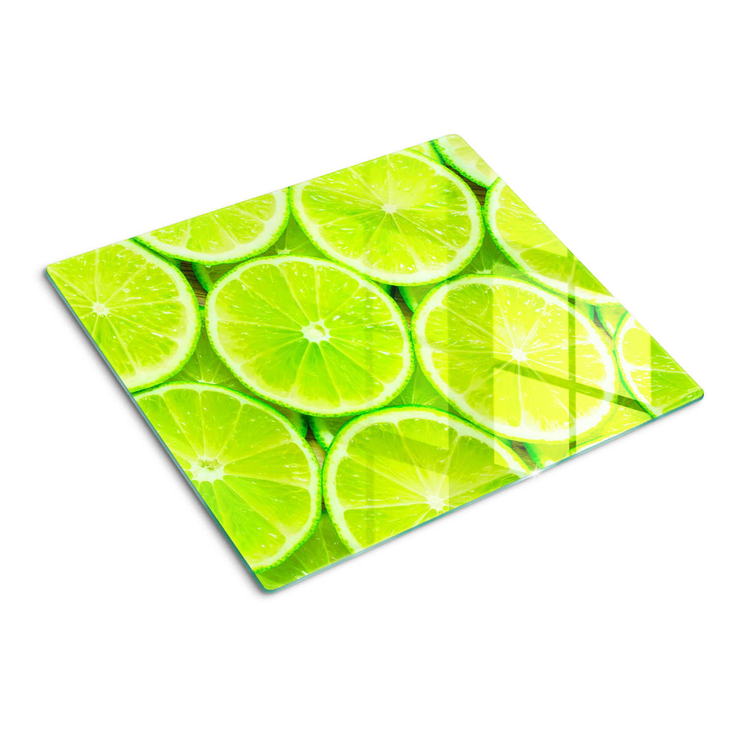 GLASPLATTE 60x52 cm Limes - Grün, Glas (60/0.4/52cm) - TULUP