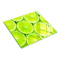 GLASPLATTE 60x52 cm Limes - Grün, Glas (60/0.4/52cm) - TULUP