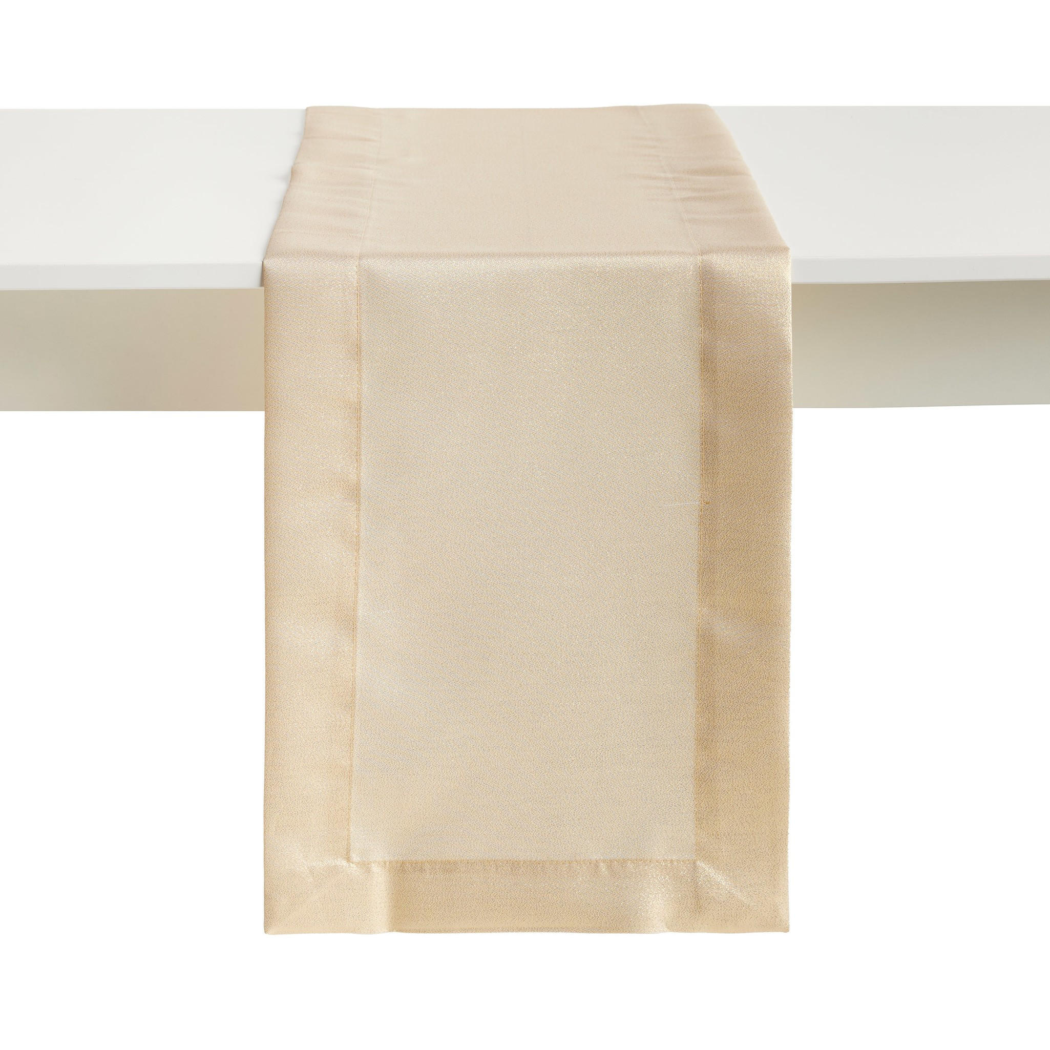 TISCHLÄUFER Kholio - Goldfarben, Textil (180/35/1cm) - home&you