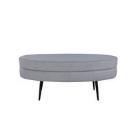 HOCKER schwarz grau - Grau, Holzwerkstoff (100/41/40cm) - ebuy24