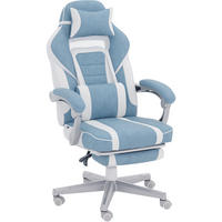 GAMING-STUHL Blau 63.0/63.0/123.0 cm - Blau, Kunststoff (63/123/63cm)