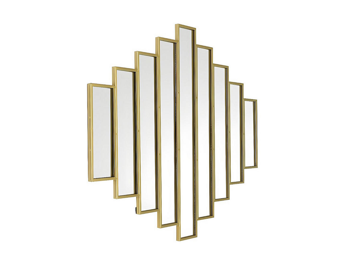 SPIEGEL symmetrisch Art Déco - 90 x 120 cm - Metall - Goldfarben - GALICE - Goldfarben, Glas (120/90/1.5cm) - Vente-Unique