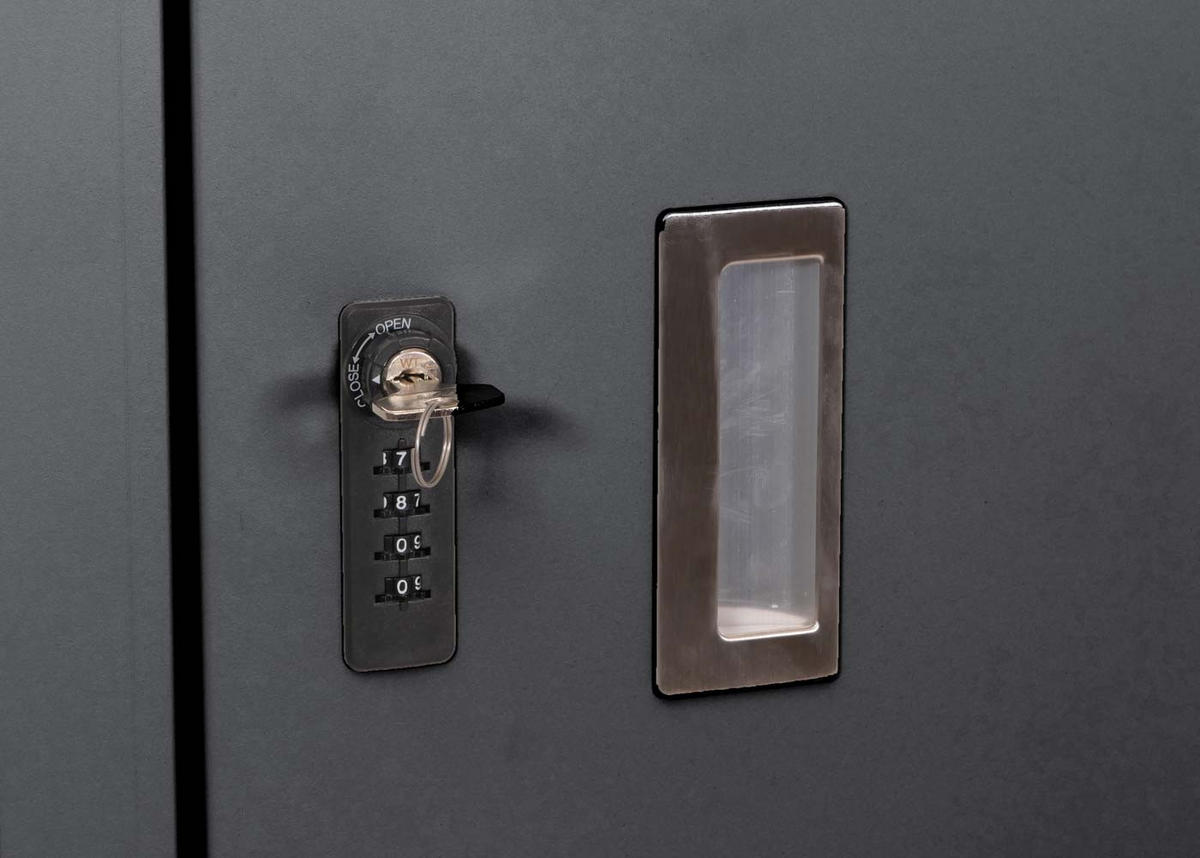 2ER-FAHRRADGARAGE L56C rechteckig Anthrazit - Anthrazit, Metall (113/160/209cm) - MCW