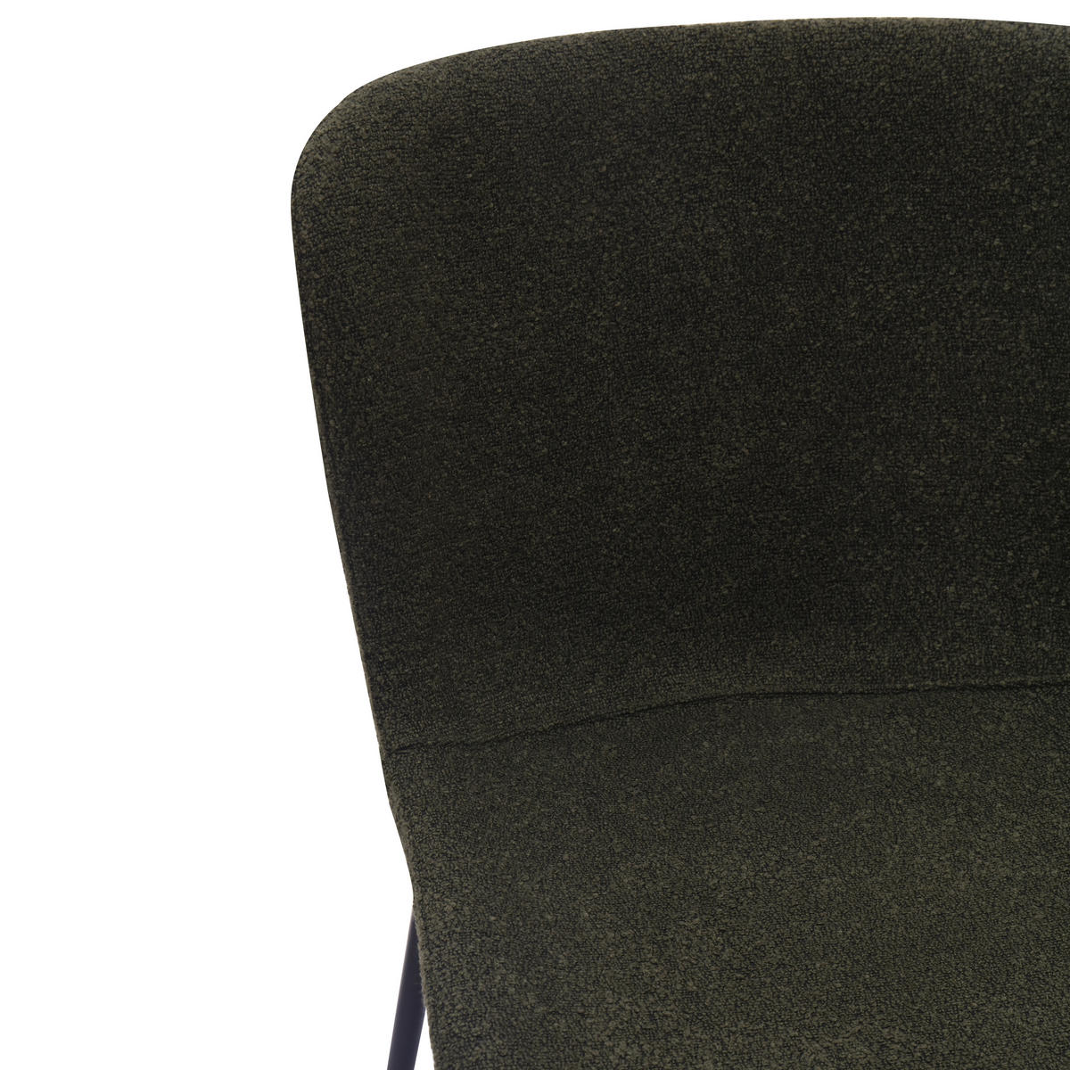 STUHL-SET DE-36870 2 Stück mit Stoffbezug und Metallbeinen Smaragdgrün - Dunkelgrün, Metall (48/80/55cm) - ComfortXL