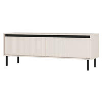 TV-LOWBOARD Osaka Sandbeige 140/50/40 cm - Beige/Schwarz, Holzwerkstoff/Metall (140.2/50/40cm) - Selsey