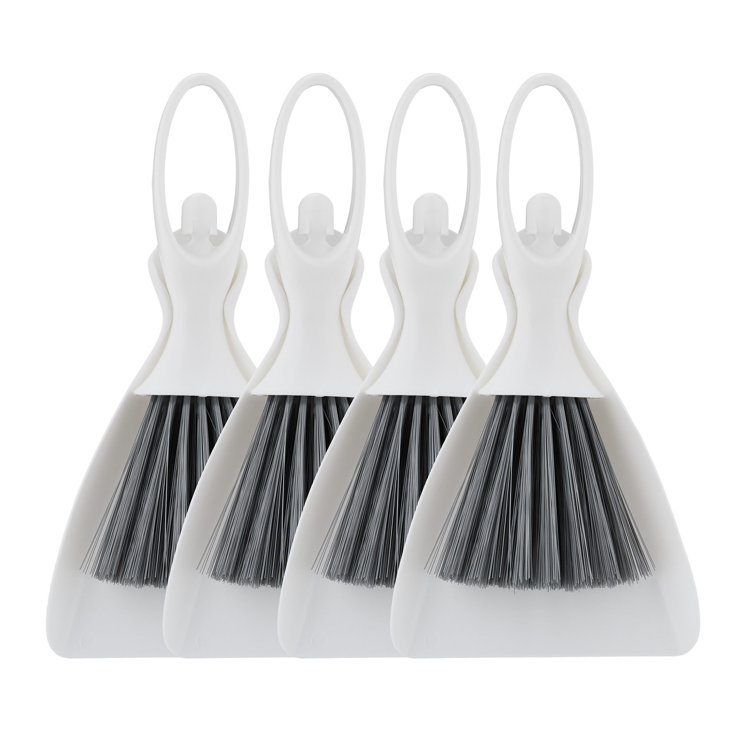 4XTISCHKEHRSET - Weiß, Kunststoff (13/4/25cm) - Relaxdays