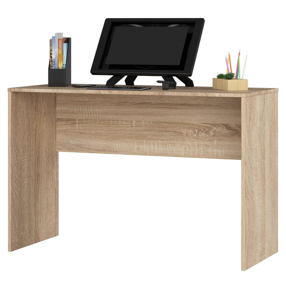 SCHREIBTISCH Sonoma-Eiche 120x50x79 cm - Sonoma Eiche, Holzwerkstoff (50/120/79cm) - Akord