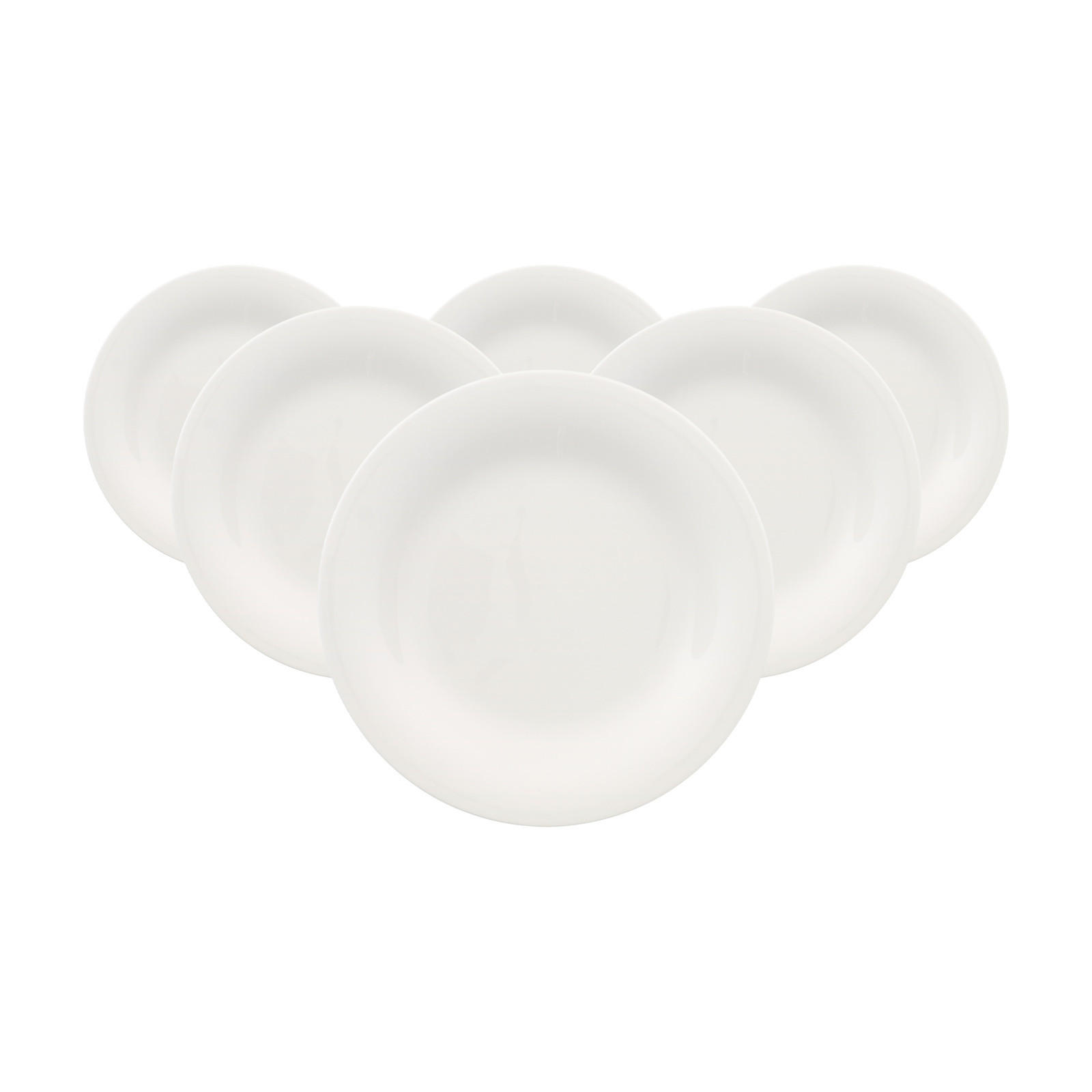 FRÜHSTÜCKSTELLER New Cottage Basic weiß ø 21,5 cm 6er Set - Weiß, Keramik (21.5cm) - Villeroy & Boch