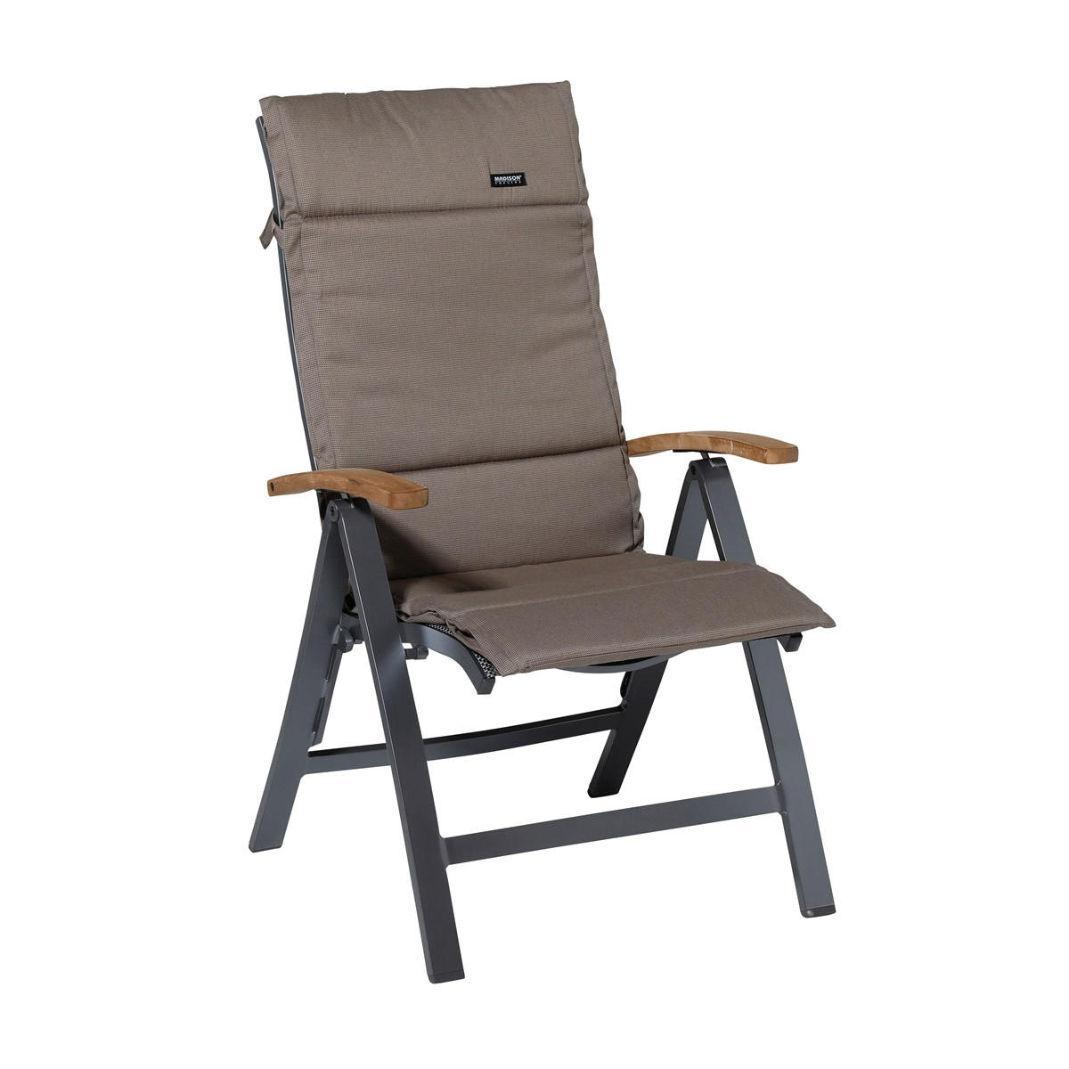 Thumbnail - Madison Gartenstuhlkissen, Braun, Textil, 50x3x125 cm, Oeko-Tex®, Outdoor-Kissen, Gartenstuhlauflagen