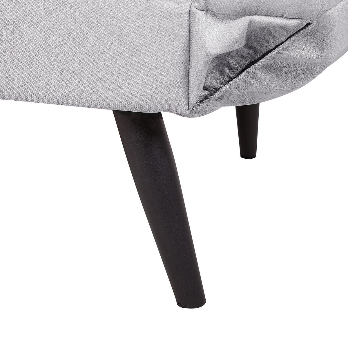 2-SITZER-SCHLAFSOFA Polsterbezug Hellgrau Brekke - Hellgrau, Textil (167/90/75cm) - Beliani