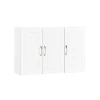 HÄNGESCHRANK mit Verstellbarem Regal, 90x60x30cm, Weiß - Weiß, Holzwerkstoff (90/60/30cm) - SoBuy