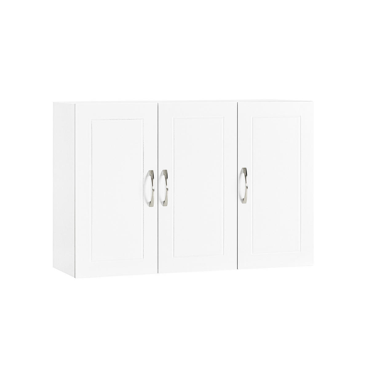HÄNGESCHRANK mit Verstellbarem Regal, 90x60x30cm, Weiß - Weiß, Holzwerkstoff (90/60/30cm) - SoBuy