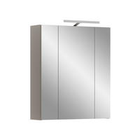 SPIEGELSCHRANK inkl. Beleuchtung ICE (B/H/T: ca. 60/70/18 cm) in Kaschmir/Spiegelglas - Kaschmir, Holzwerkstoff (60/70/18cm)